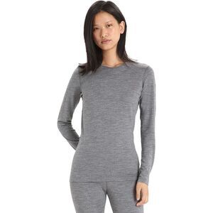 Icebreaker Women's 200 Oasis Thermal Long Sleeve Gritstone Heather XL NEW